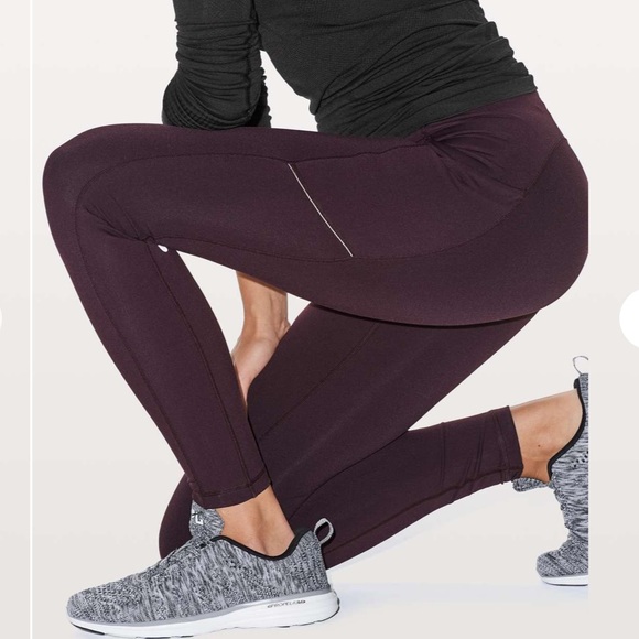 lululemon athletica Pants - Lululemon Speed Up Tight Warp Tech Fleece 28"
Black Cherry 2